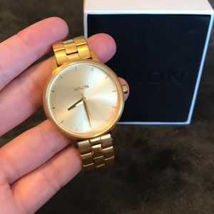 Women’s Nixon “Kensington” Gold watch